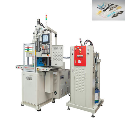 85 ตัน Double Slide LSR Vertical Injection Molding Machine ที่ใช้สําหรับสายไหมซิลิโคน