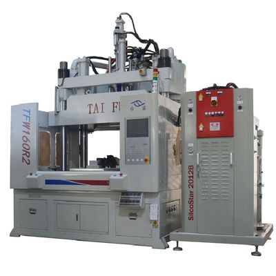 160 ตัน Low Workbench LSR ซิลิโคนตั้ง Rotary เครื่องพิมพ์ฉีด