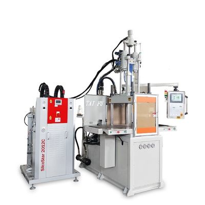 85 ตัน Double Slide LSR Vertical Injection Molding Machine การผลิตซิลิโคน สปาตูลา