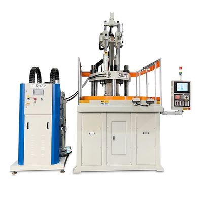 เครื่องทำจุกนมหลอกเด็กซิลิโคนเหลว 160T เครื่องฉีดขึ้นรูปแนวตั้ง