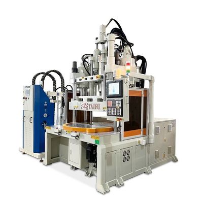 เครื่องฉีดขึ้นรูปแบบแนวตั้ง LSR แบบหมุน Workbench ต่ำที่ใช้สำหรับจุกนมหลอกเด็ก